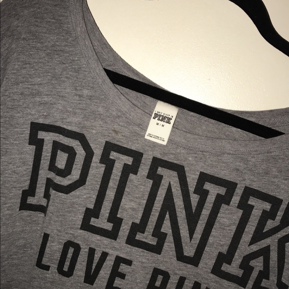PINK Victoria's Secret Tops - Grey PINK! Victoria’s secret long sleeve shirt